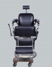 BELMONT LEATHER AND CHROME BAR