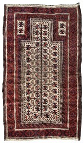 BELOUCH PRAYER RUG: 3’0” X 5’0