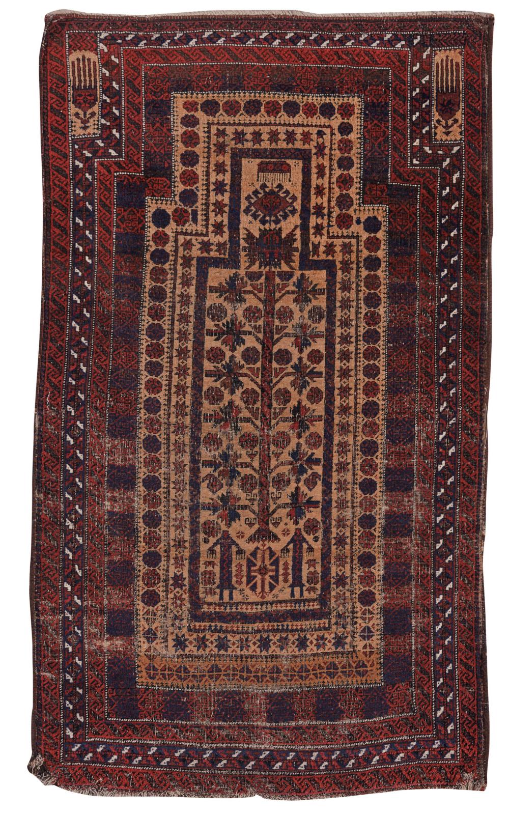 BELOUCH PRAYER RUG, AFGHANISTAN,