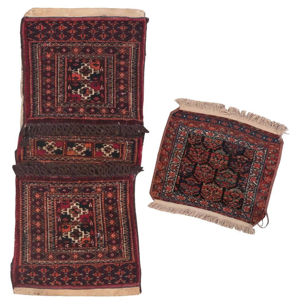 BELOUCH SADDLEBAG AND A PERSIAN BAG