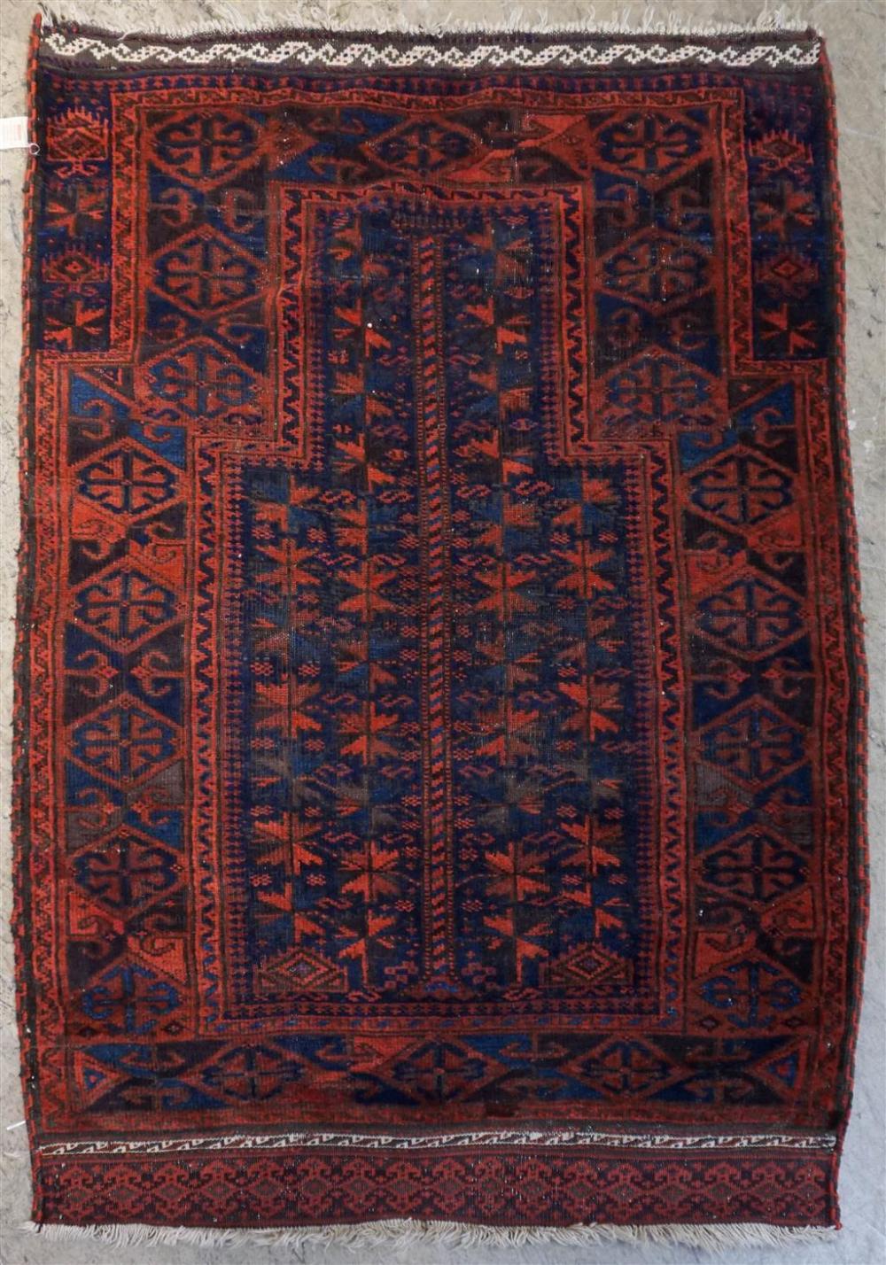 BELOUCHISTAN PRAYER RUG, 4 FT 6