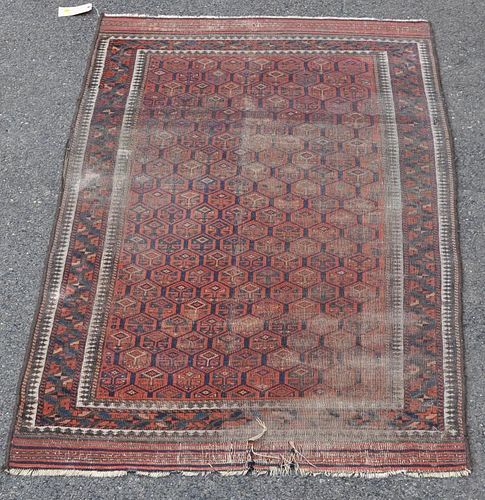 BELUCH RUGBeluch rug. Pile wear,