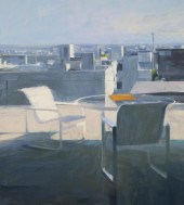 BEN ARONSON OIL ON BOARDBEN AR