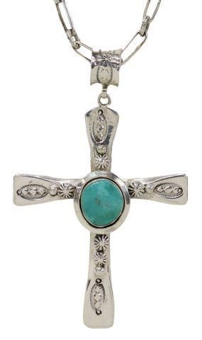 BEN BEGAYE NAVAJO STERLING CROSS