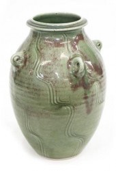 BEN OWEN III LARGE GREEN GLAZE