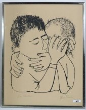 BEN SHAHN (1898-1969) BLACK AN
