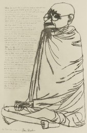 BEN SHAHN (1898-1969): GANDHIB