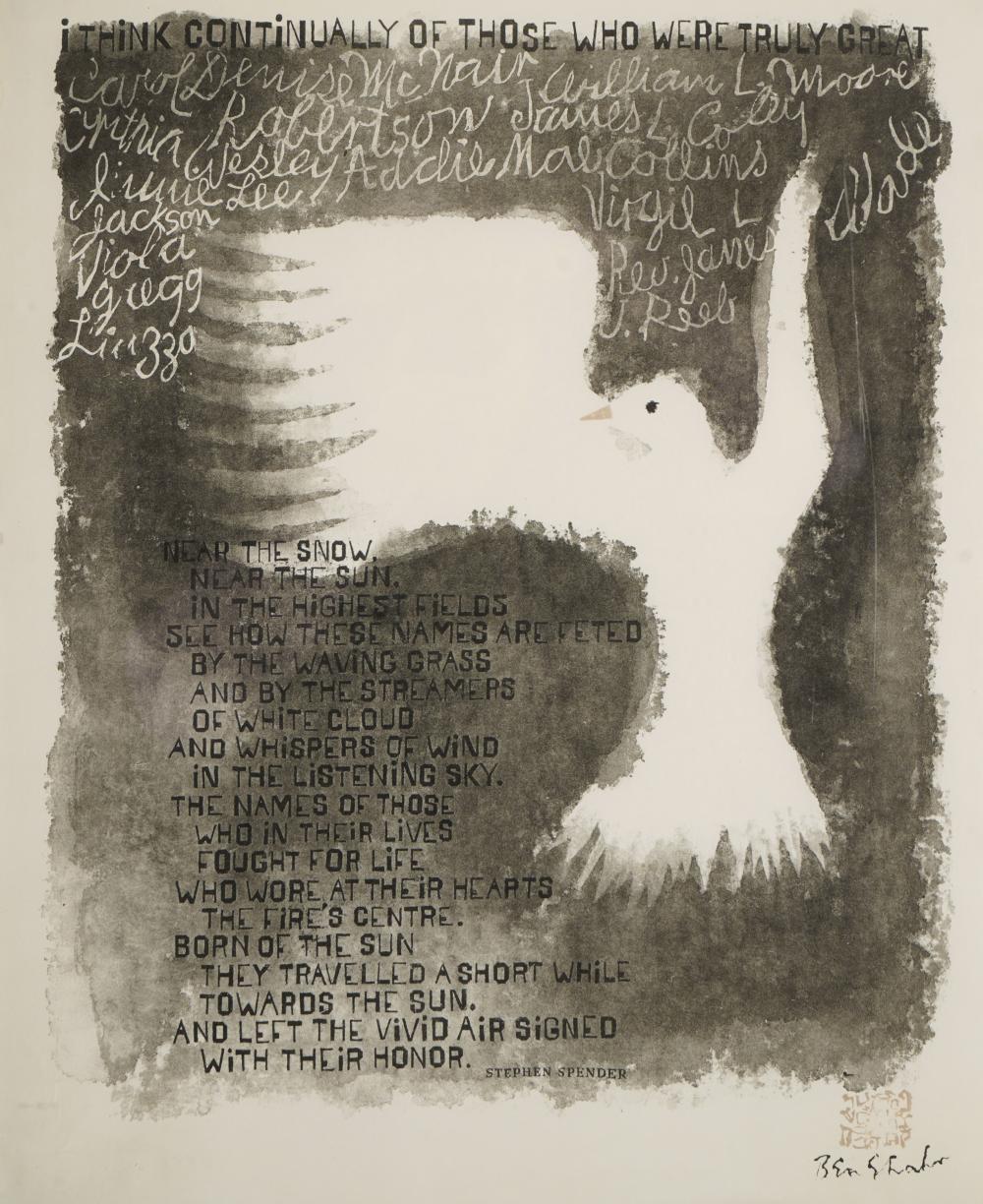BEN SHAHN (1898-1969): WHITE