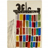 BEN SHAHN, HAND-COLORED SILKSC