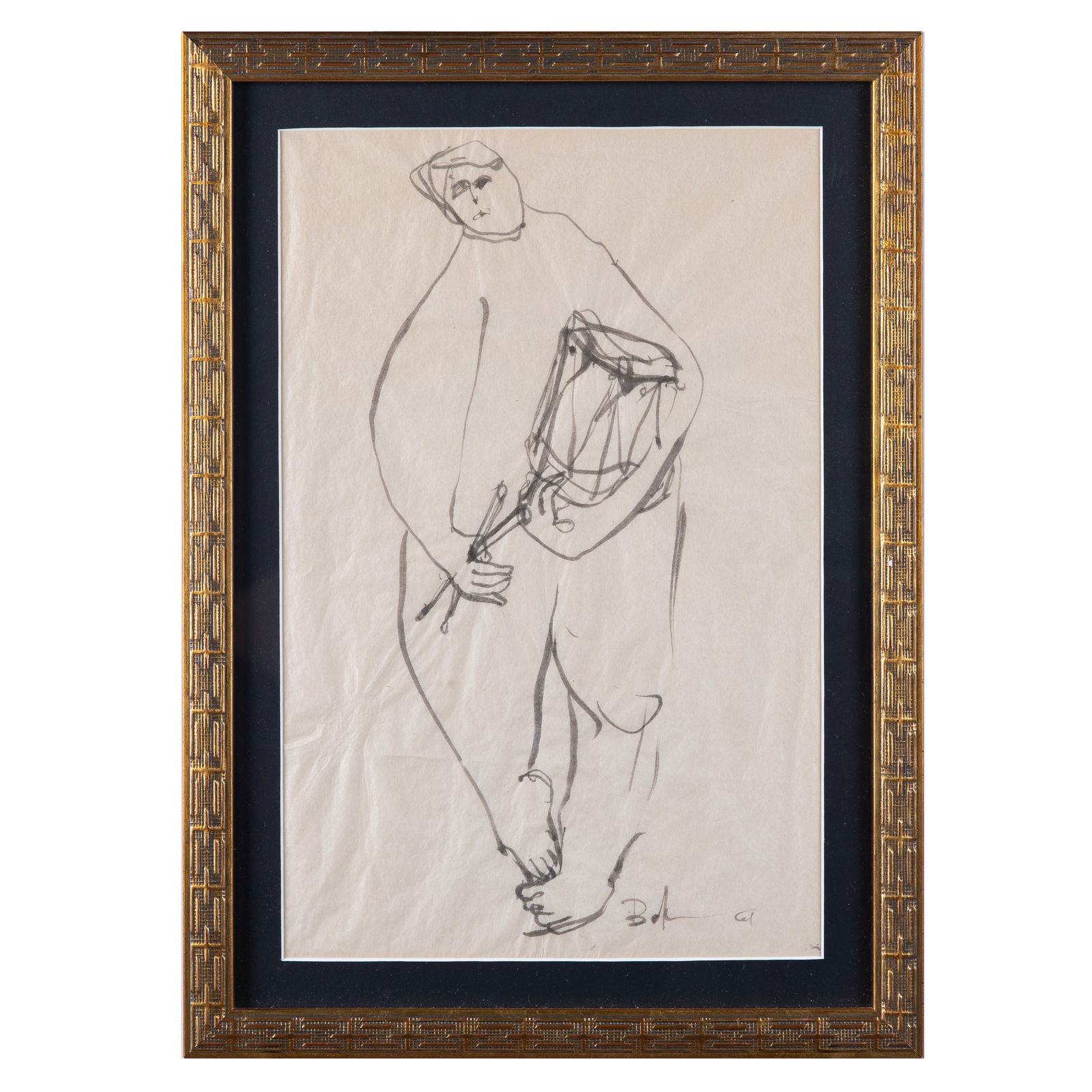 BEN SHAHN, PEN AND INK
