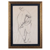 BEN SHAHN, PEN AND INK DRAWING