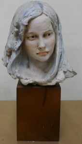 BENACCHIO PAINTED BISQUE HEAD
