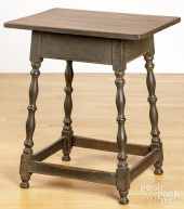BENCH MADE PAINTED END TABLE<b