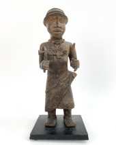BENIN BRONZE FIGURE SCULPTURE<