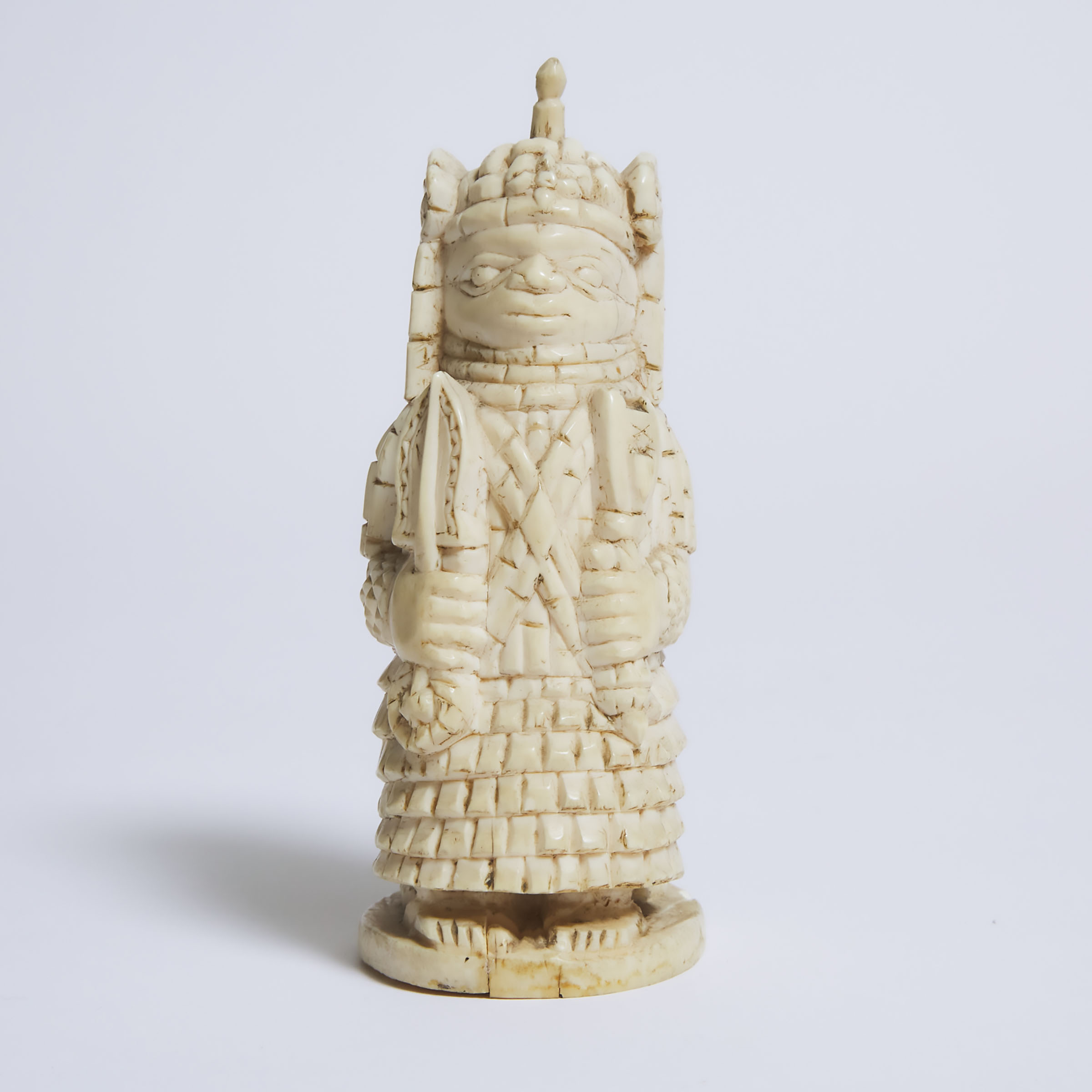 Benin Carved Ivory Alter Figure