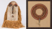 BENIN CARVED WOOD MASK &AMP; C