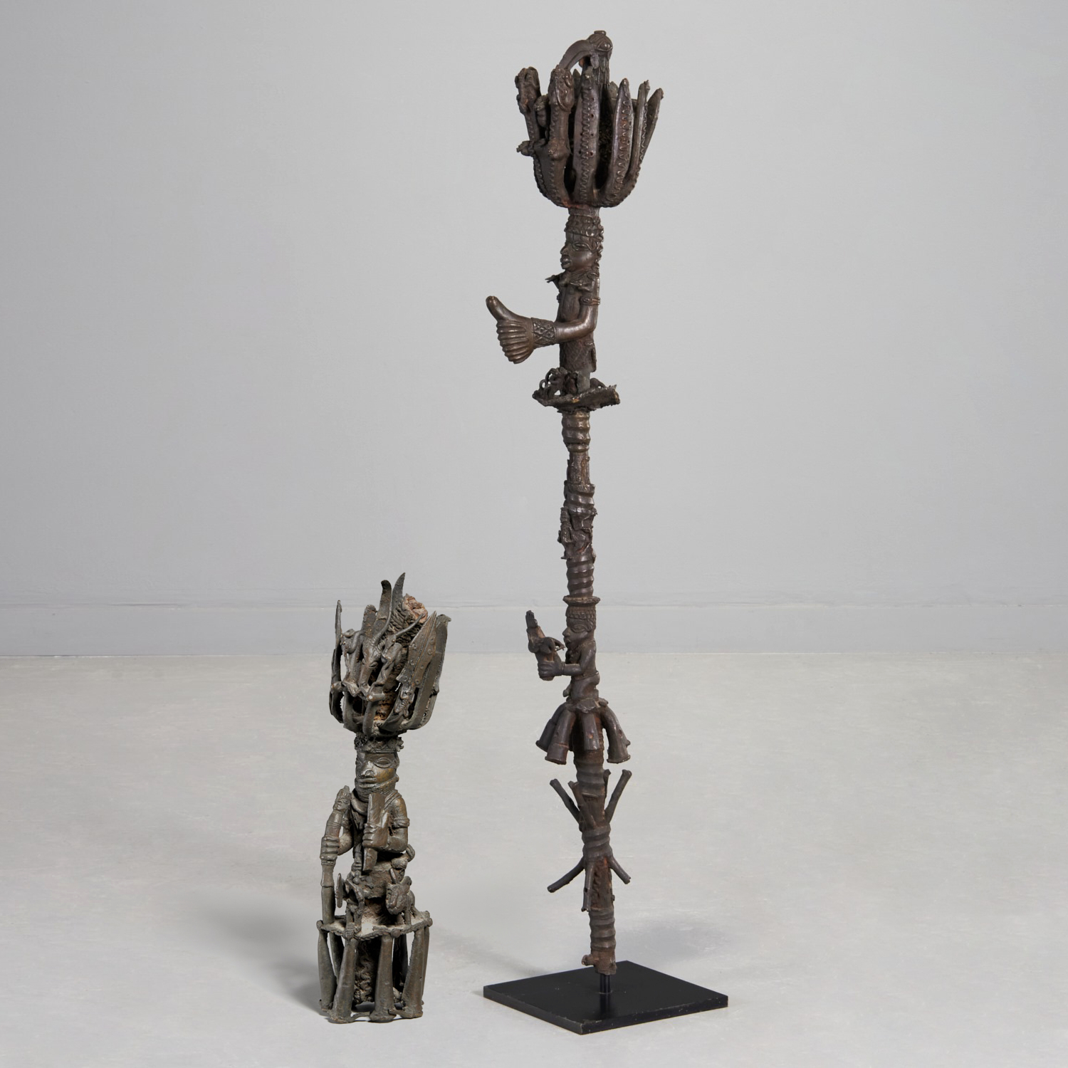 BENIN EDO PEOPLE, BRONZE CEREMONIAL