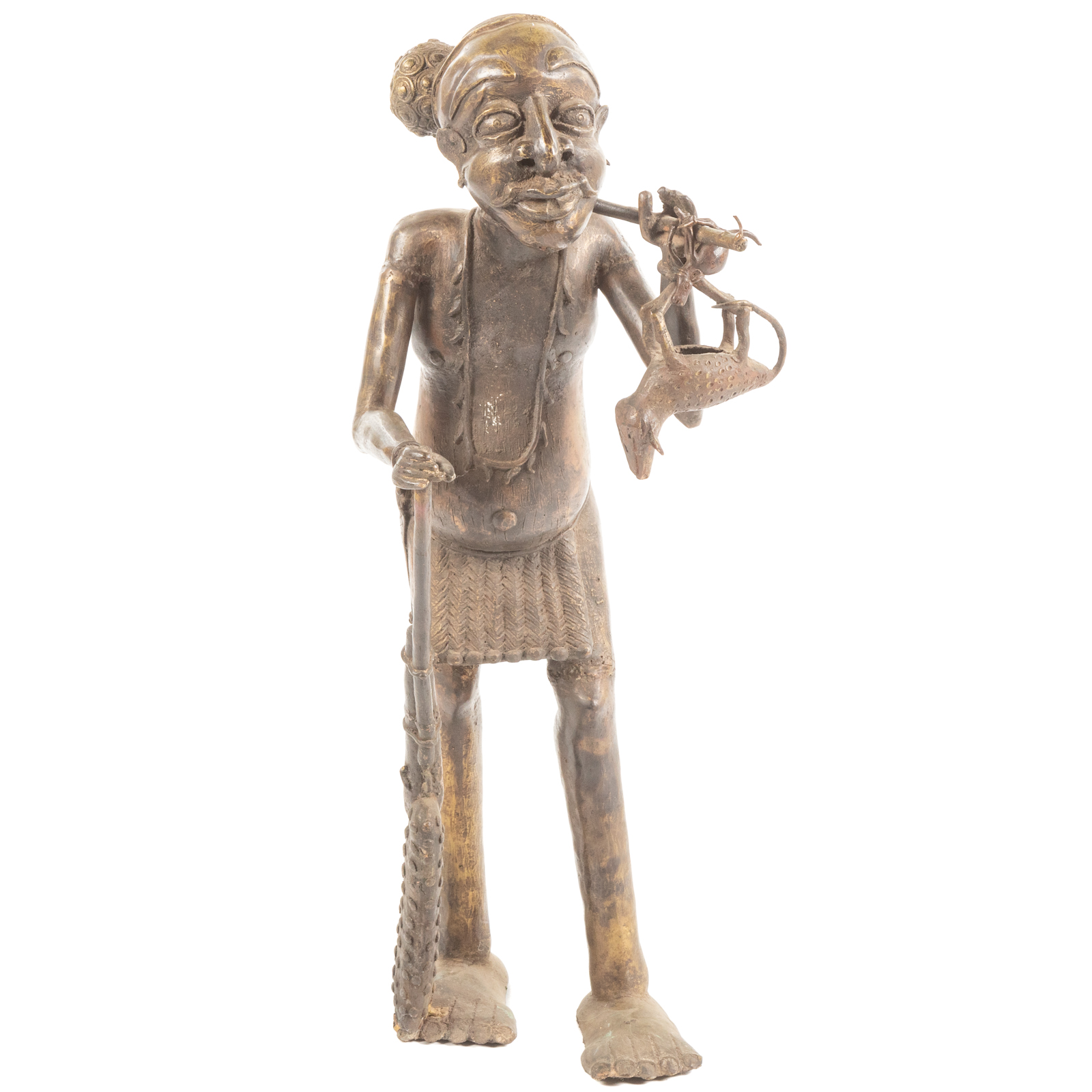 BENIN. HUNTER, BRONZE (Benin,
