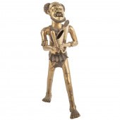 BENIN. MUSICIAN, BRONZE (Benin