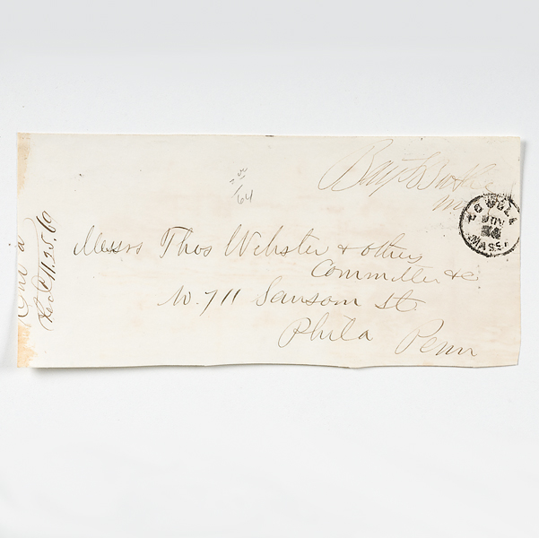 Benjamin Butler Signed Envelope