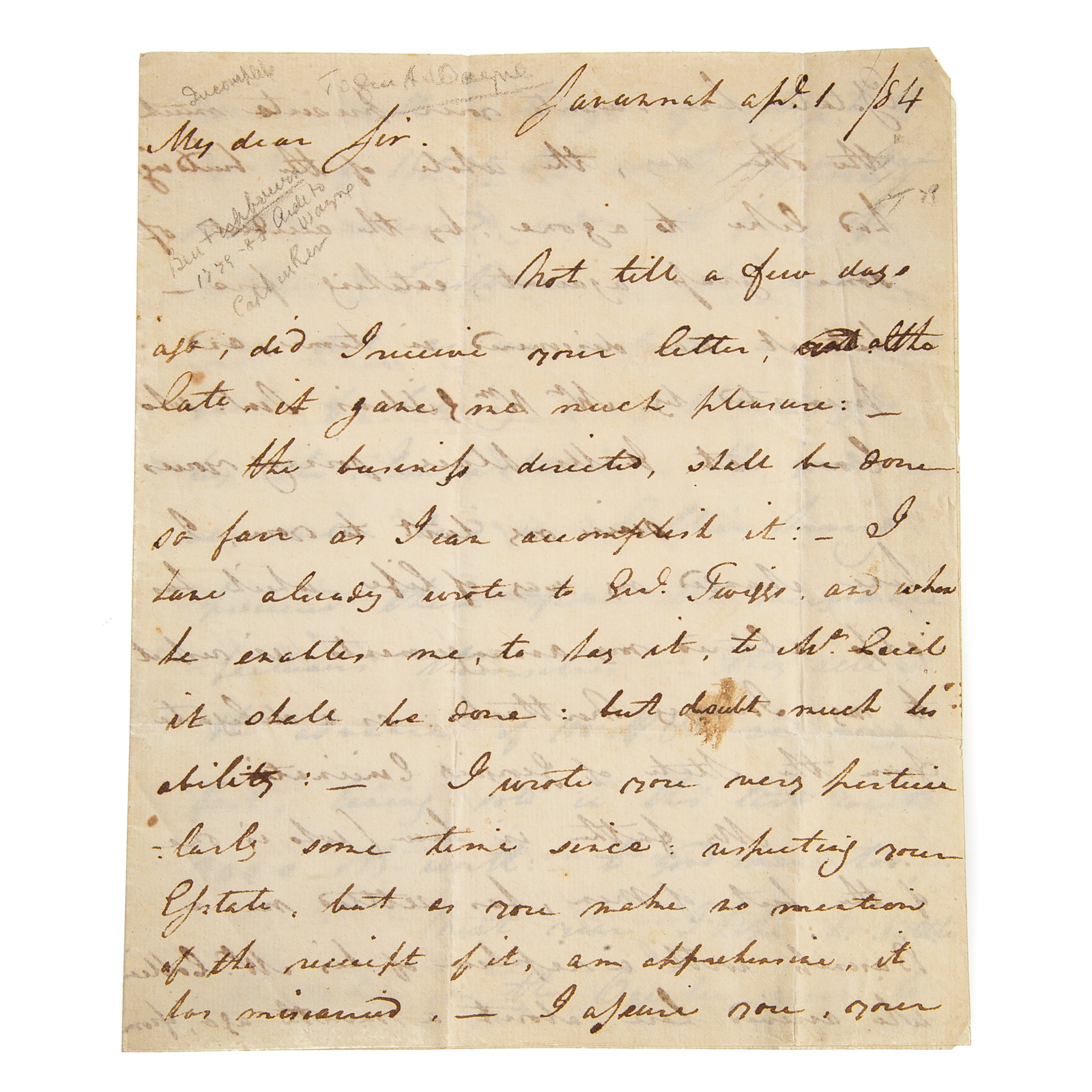 BENJAMIN FISHBOURN, PARTIAL