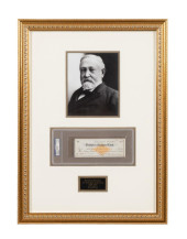 BENJAMIN HARRISON SIGNED CHECK