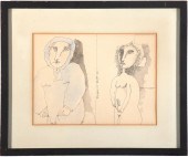 BENJAMIN LEVY FIGURAL INK DRAW