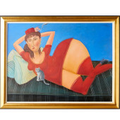 BENJAMIN LEVY, LARGE OIL ON CA