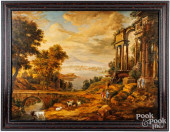 BENJAMIN NETTER LARGE OIL ON C