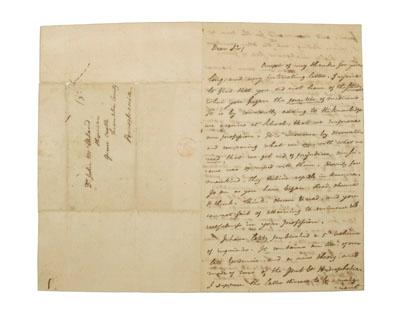 Benjamin Rush autograph letter,