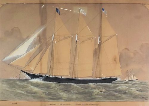 BENJAMIN RUSSELL WATERCOLOR,
