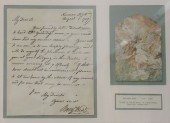 BENJAMIN WEST AUTOGRAPH LETTER