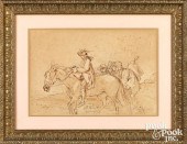 BENJAMIN WEST WATERCOLOR STUDY