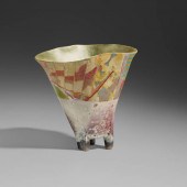 Bennett Bean. Vase. pit-fired,