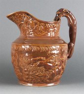 Bennett brownware pottery pitc