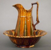 BENNINGTON PITCHER AND BOWLA m