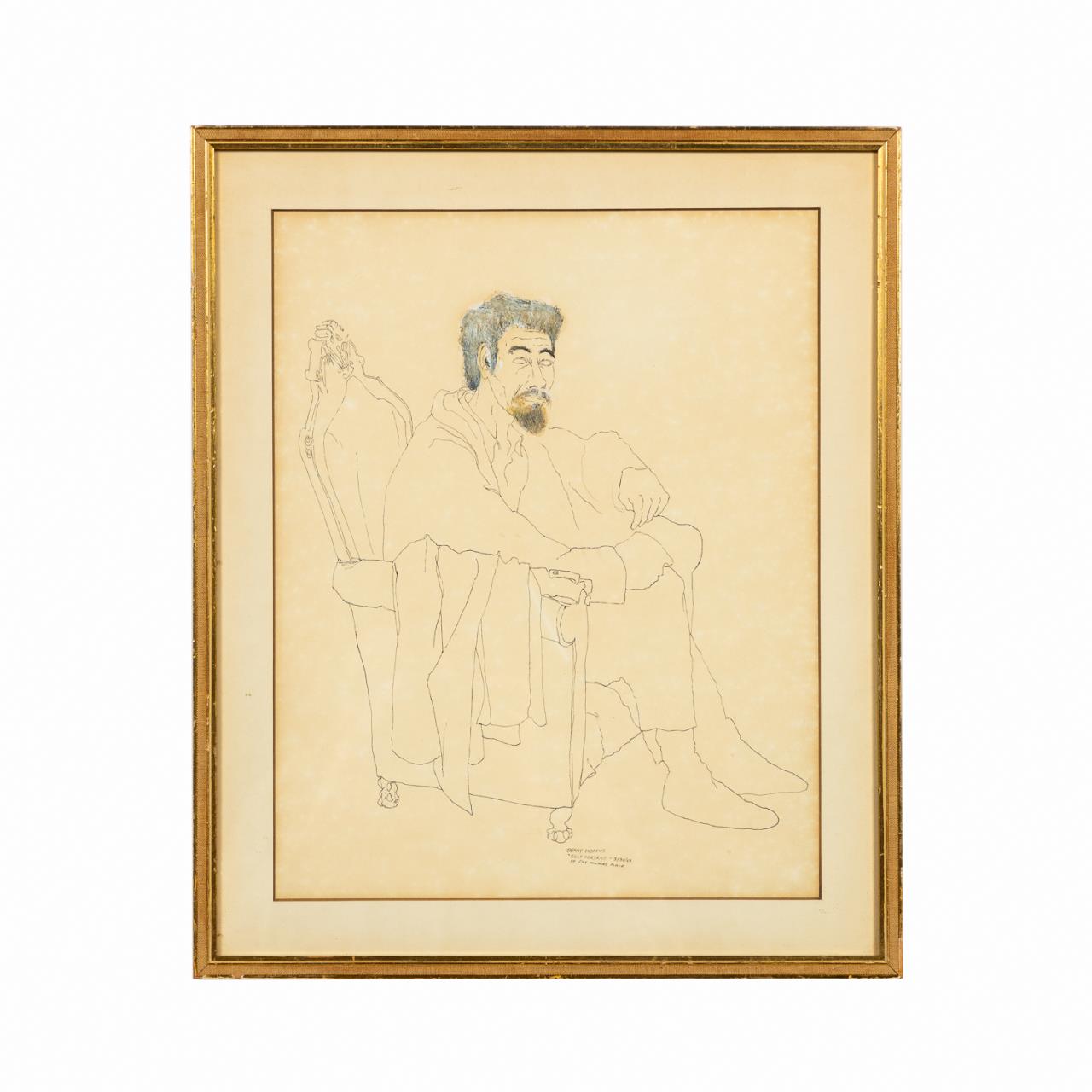 BENNY ANDREWS, SELF PORTRAIT AT JAY