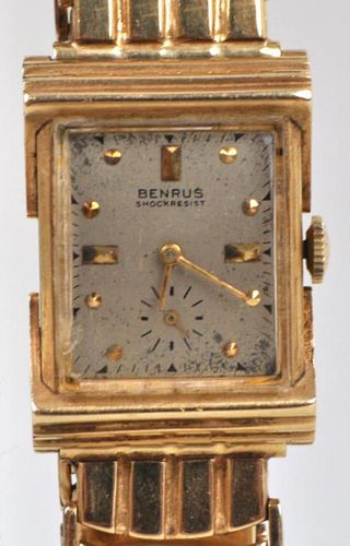 BENRUS 14K GOLD MEN'S