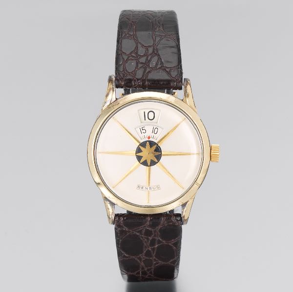 BENRUS JUMP HOUR WRISTWATCH 34 mm