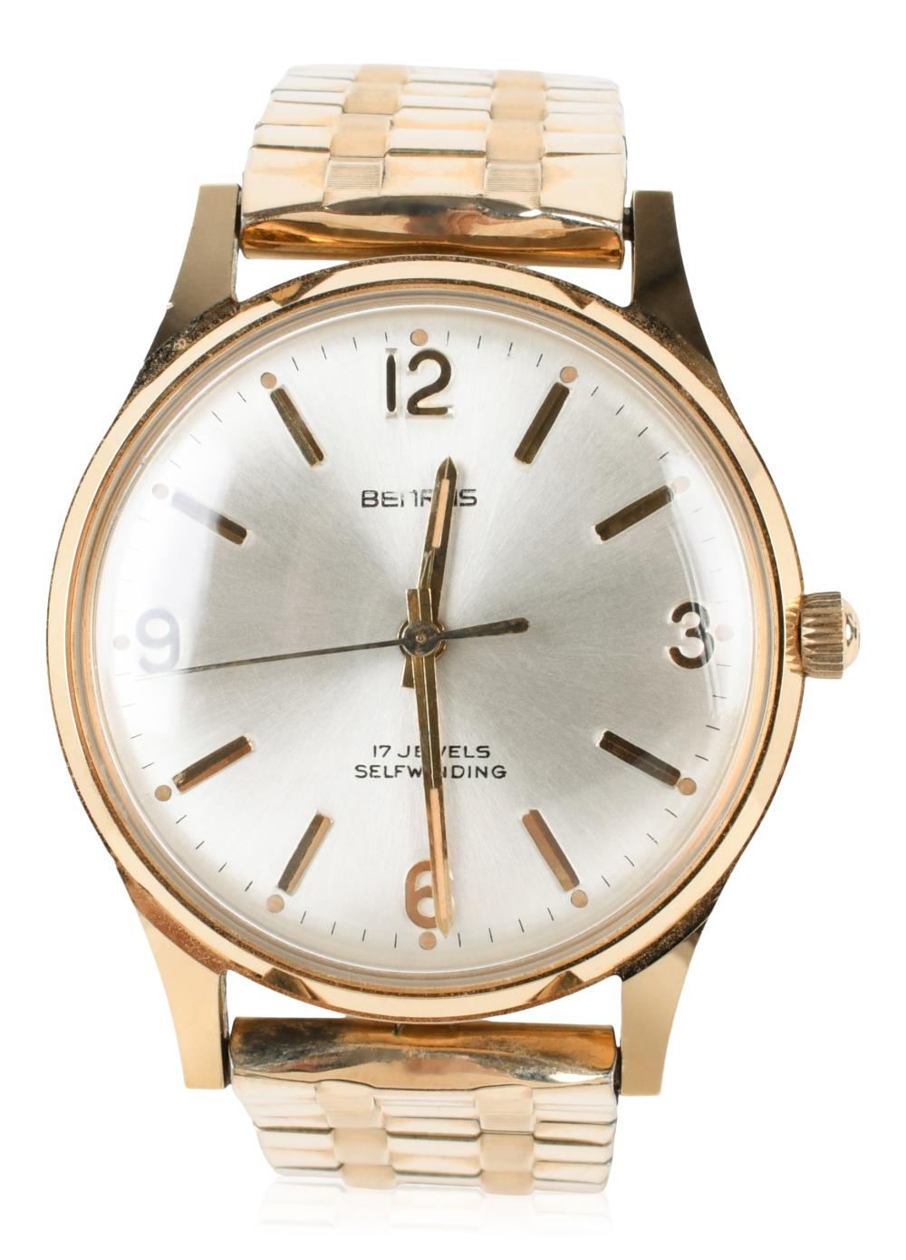 BENRUS VINTAGE GOLD FILLED ROUND