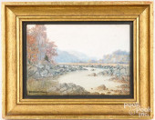 BENSON BOND MOORE, OIL ON BOAR