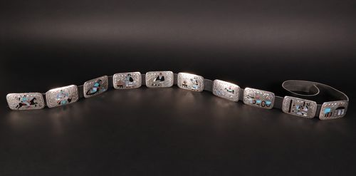 BENSON BOYD ZUNI MULTI-STONE INLAID