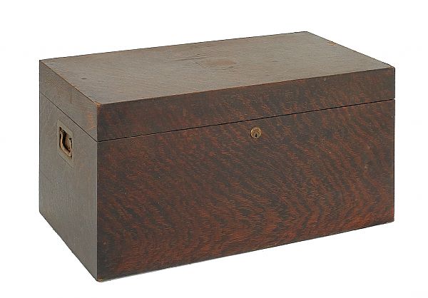 Benson & Hedges oak humidor 13"