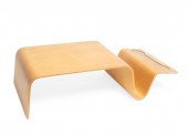 BENT PLYWOOD MAGAZINE RACK AND