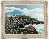 BENTON THOMAS LAWLER, OIL ON C