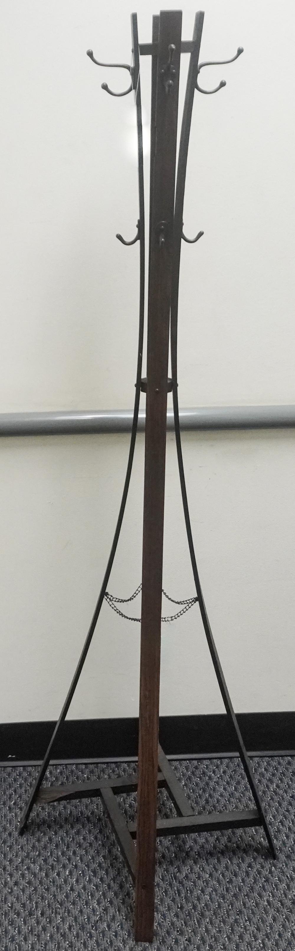 BENTWOOD COSTUMER, H: 66 1/4 IN.