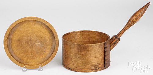 BENTWOOD DIPPER AND WOODEN