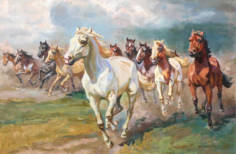 BENYOVSKY, (European, 20th C): Wild