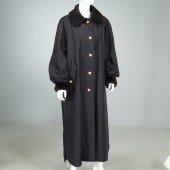 BERGDORF GOODMAN FUR LINED COA