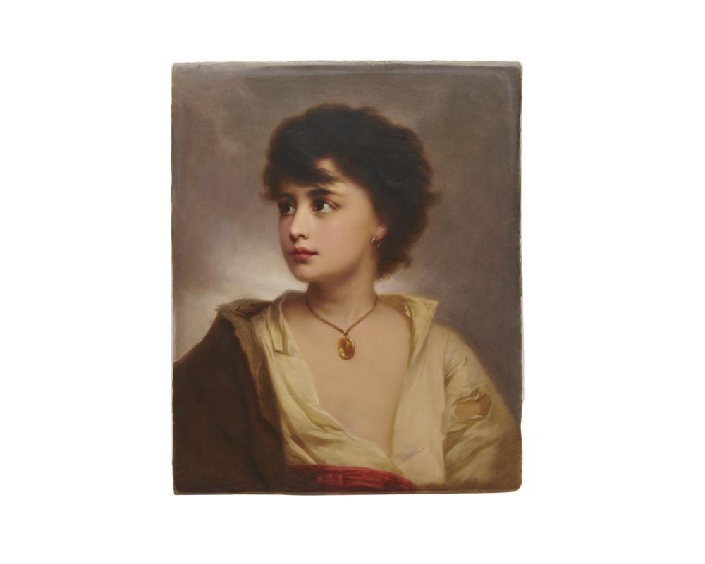 BERLIN KPM PORCELAIN PLAQUE,